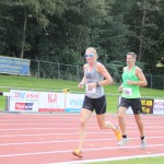 Tijdens de 5000m samen met Jeroen. Foto: Stefan Woudwijk?
